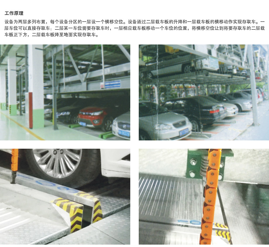 贵阳PSH2二层升降横移立体车位工作原理