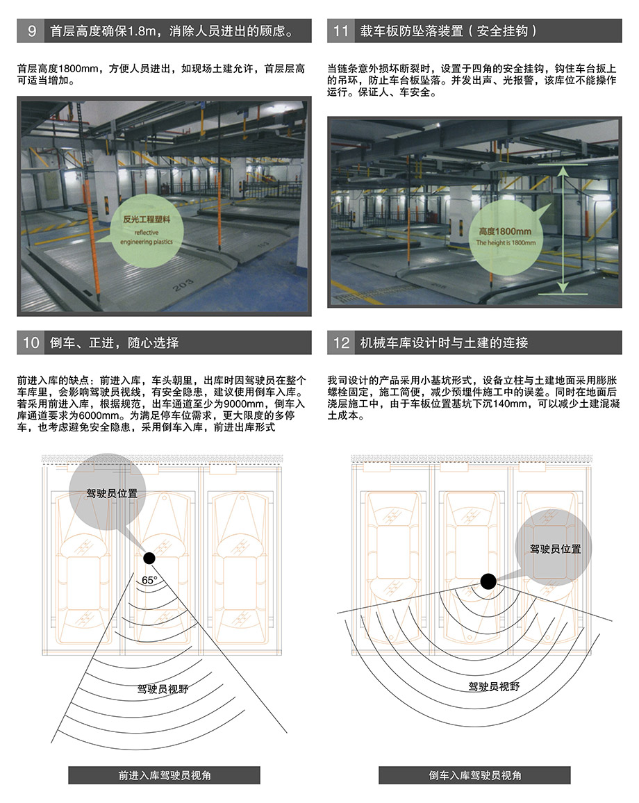 贵阳PSH2重列二层升降横移立体车位载车板防坠落装置